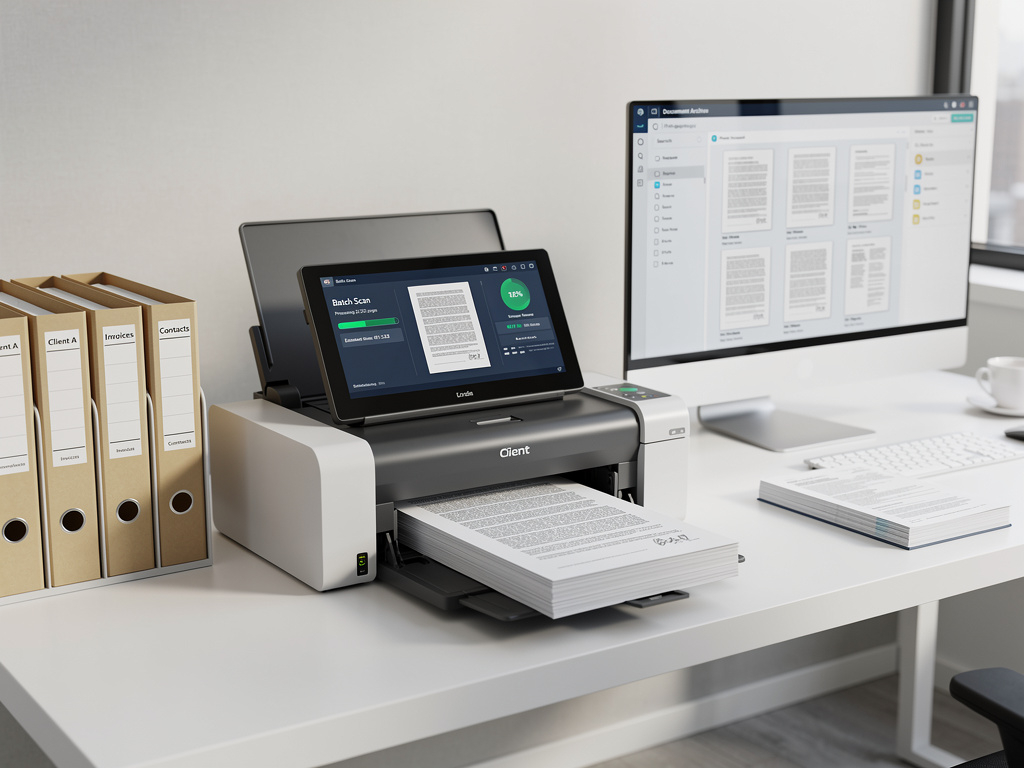 Document scanning and digitization services - converting physical records to searchable digital files by Document Management Group in Houston, Texas